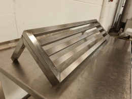 Etagère murale en inox - 102 x 27 cm 